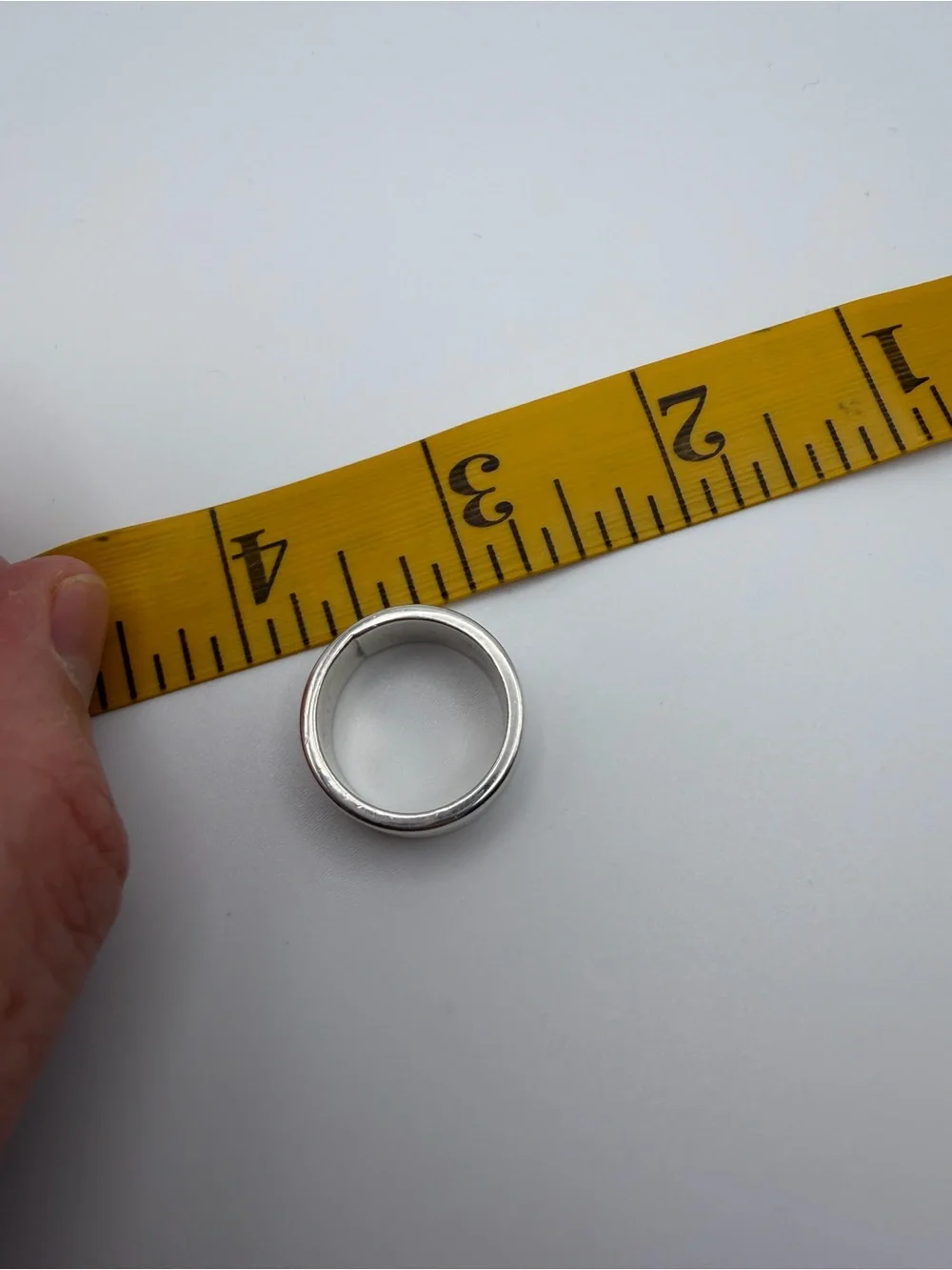 10mm Sterling Silver Men's Band Ring - Classic Polished Design - Size 7.75 -9.9g